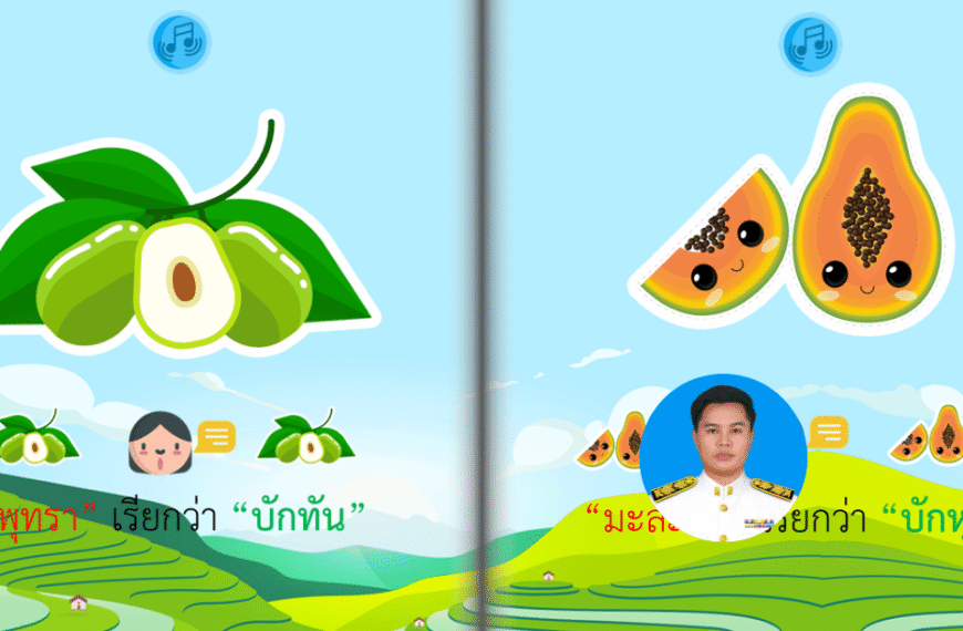 Talking book ชื่อเรียกผลไม้ภาษาอีสาน