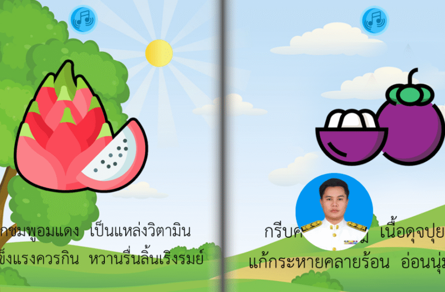 Talking book คำคล้องจองผลไม้
